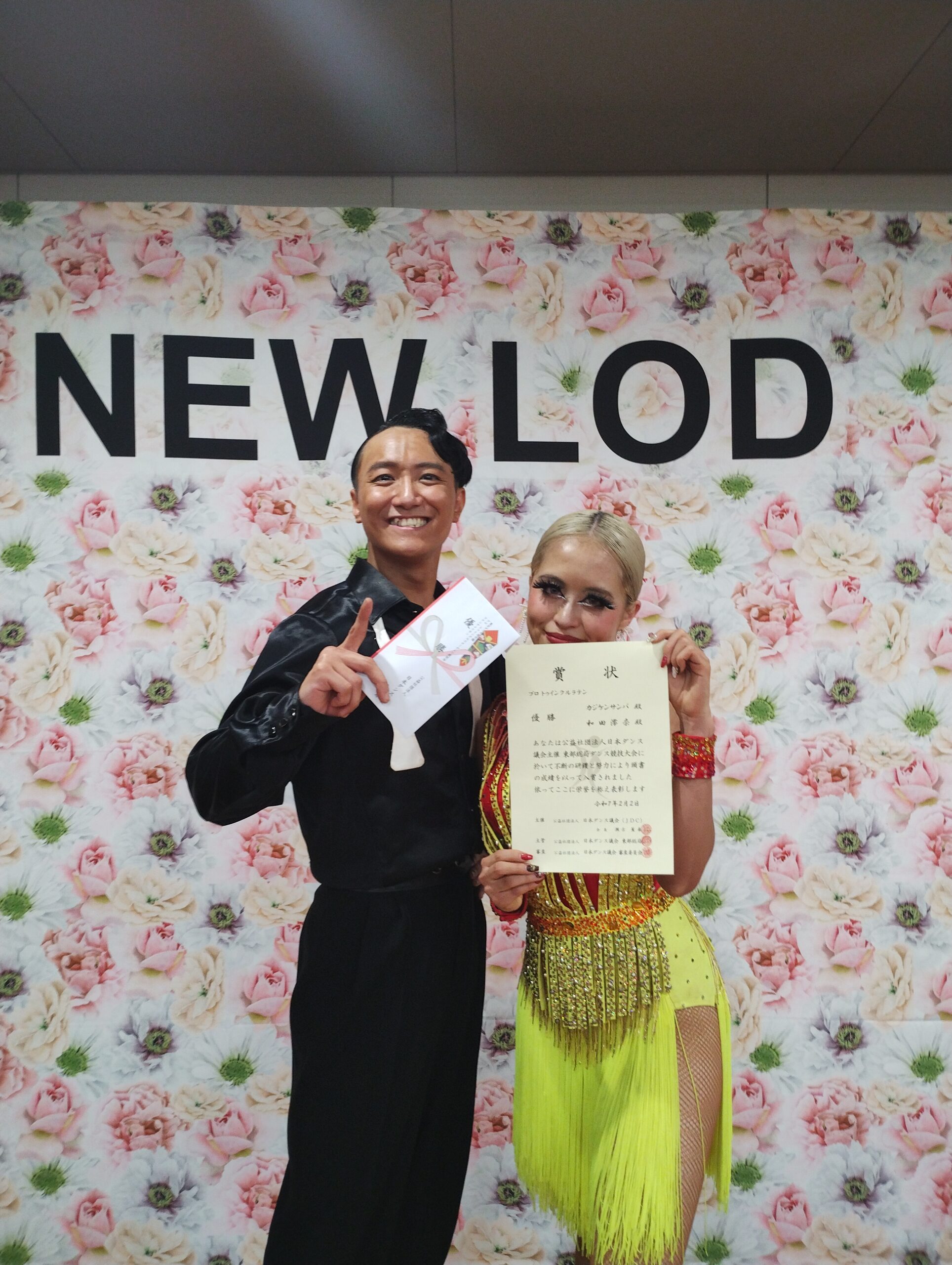 撮影ブースで記念写真